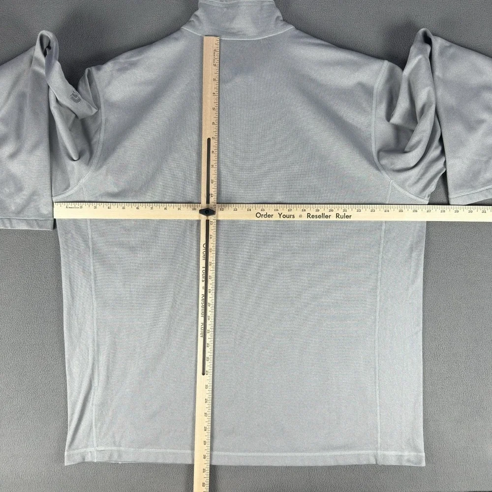North Face Quarter Zip Mens 2XL‎ Grey Tech Fleece Performance Hiking Outdoor